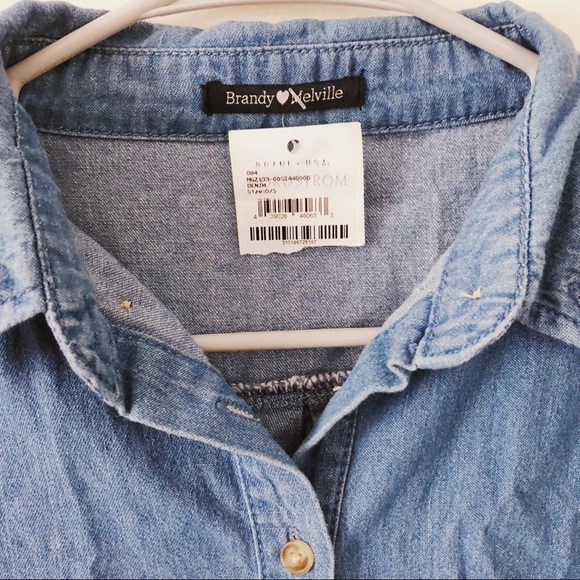 SOLD NWT Brandy Melville Payton Denim Top - Picture 6 of 7